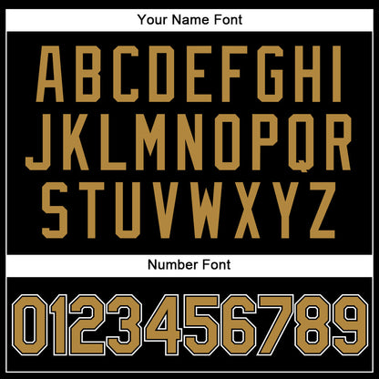 Custom Black Old Gold Pinstripe Old Gold-White Authentic Baseball Jersey - Sky-Custom