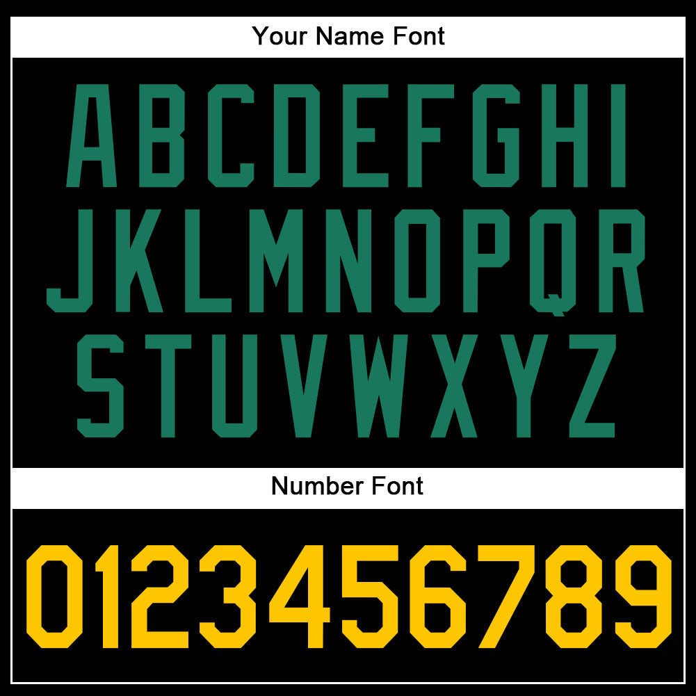 Custom Black Gold-Kelly Green Authentic Baseball Jersey - Sky-Custom