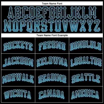 Custom Black Panther Blue-Gray Authentic Drift Fashion Baseball Jersey - Sky-Custom