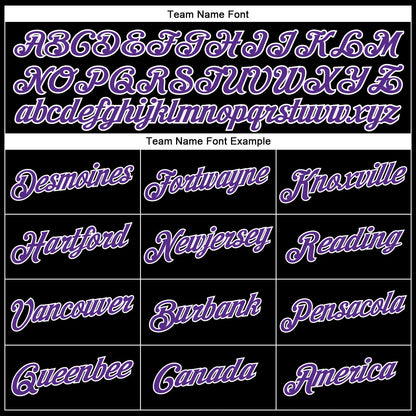 Custom Black White Pinstripe Purple-White Authentic Basketball Jersey - Sky-Custom