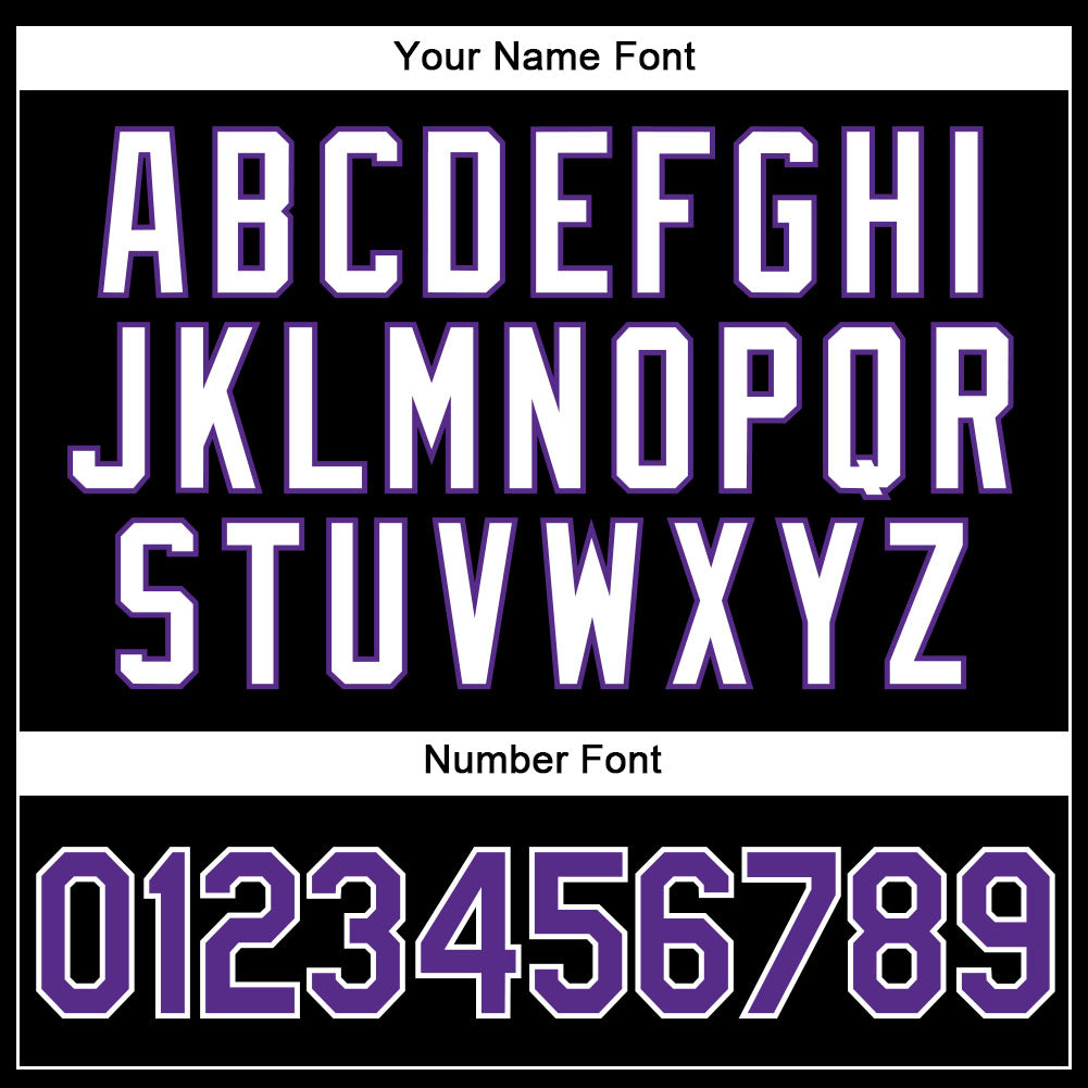 Custom Black White Pinstripe Purple-White Authentic Basketball Jersey - Sky-Custom