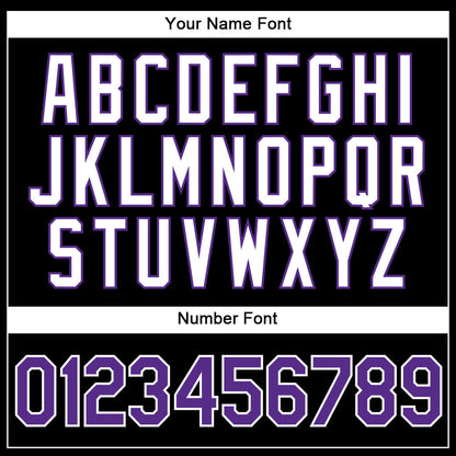 Custom Black White Pinstripe Purple-White Authentic Basketball Jersey - Sky-Custom