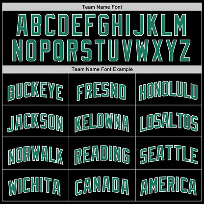 Custom Black White Pinstripe Kelly Green-White Authentic Basketball Jersey - Sky-Custom
