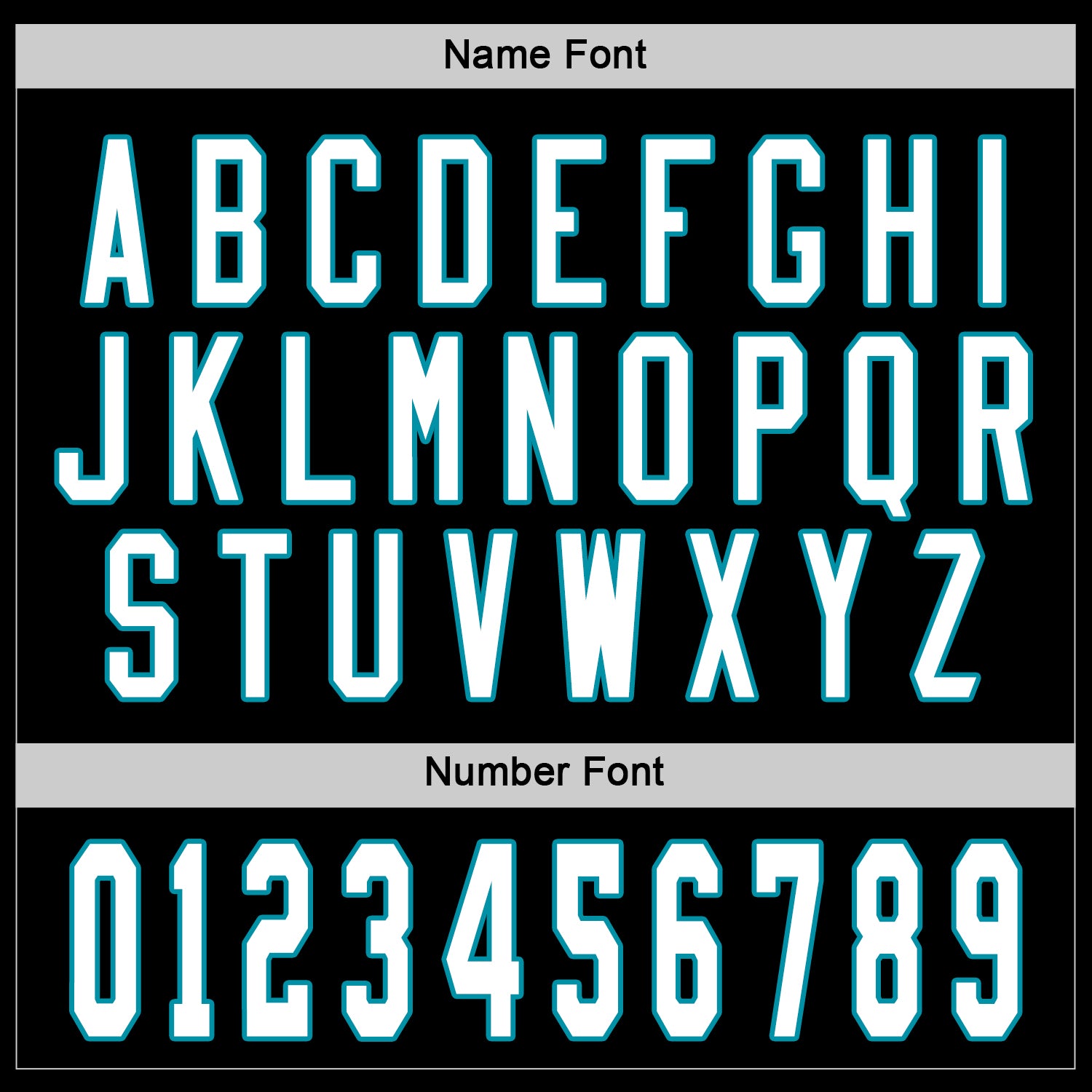 Custom Black White-Teal Hockey Jersey - Sky-Custom