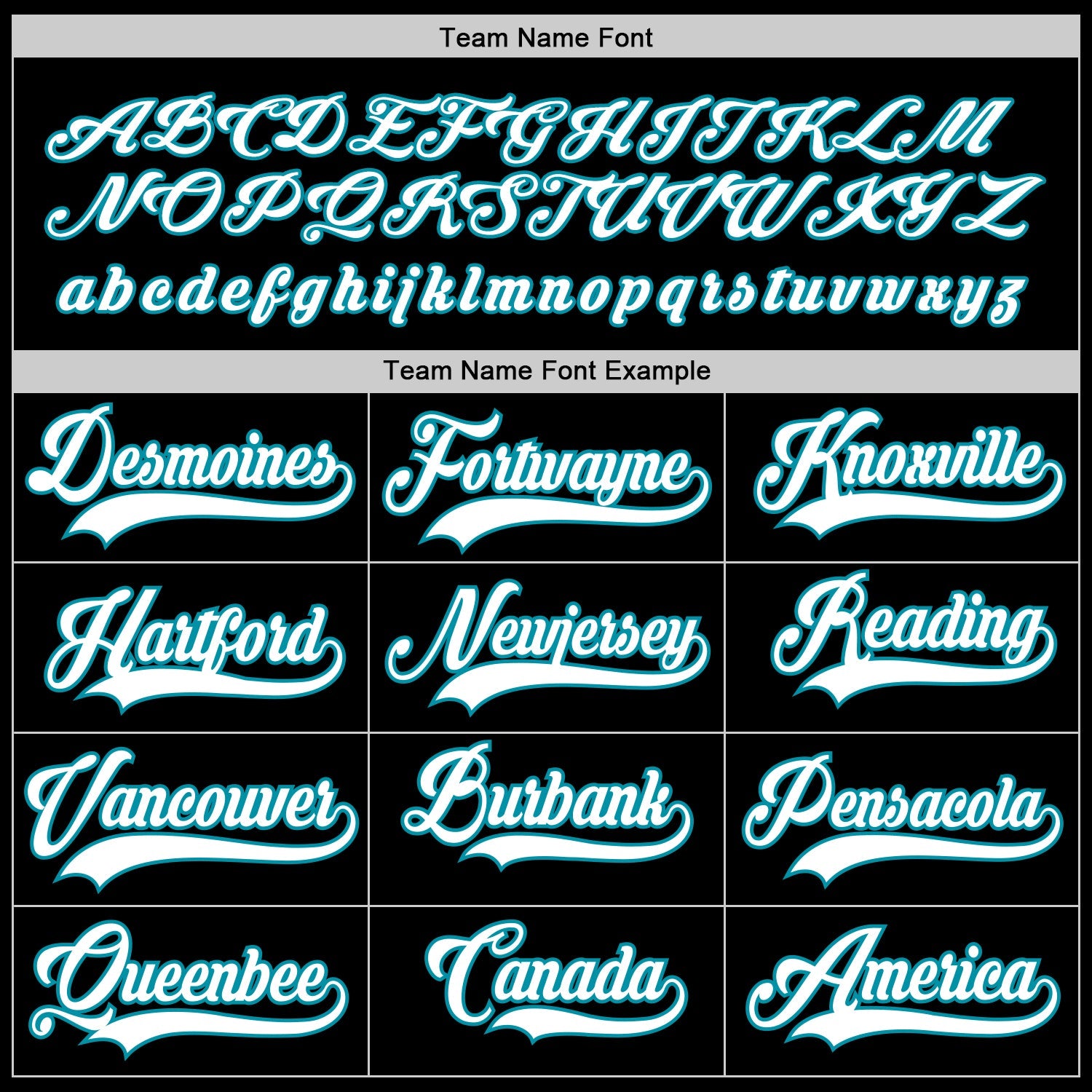 Custom Black White-Teal Hockey Jersey - Sky-Custom