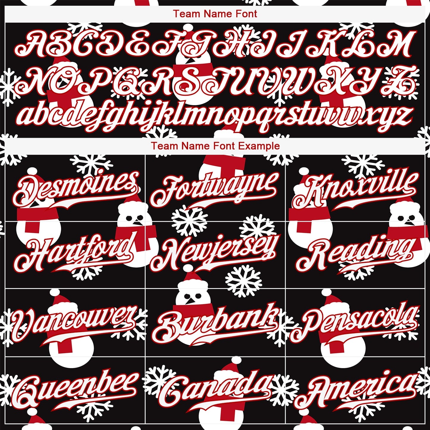 Custom Black Red-White Christmas 3D Authentic Baseball Jersey - Sky-Custom
