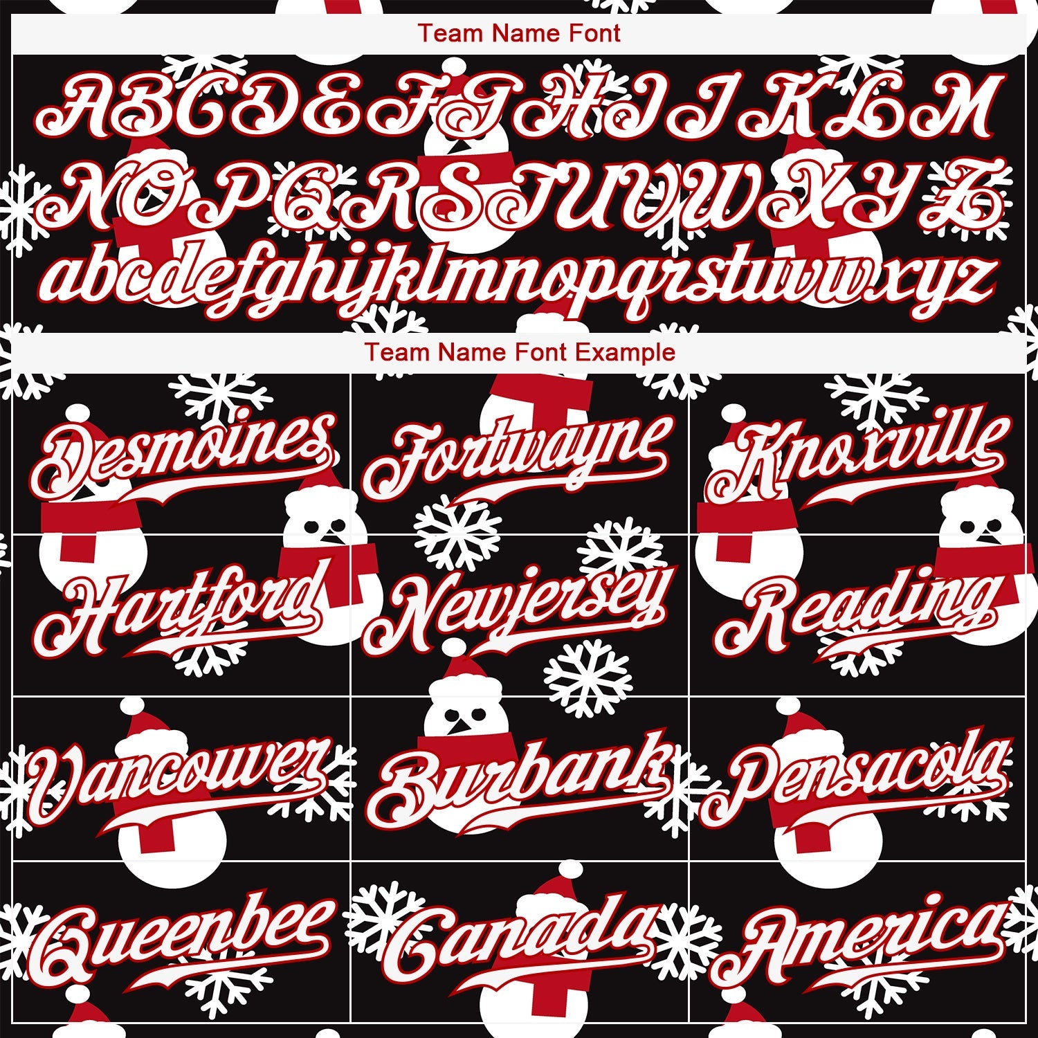 Custom Black Red-White Christmas 3D Authentic Baseball Jersey - Sky-Custom
