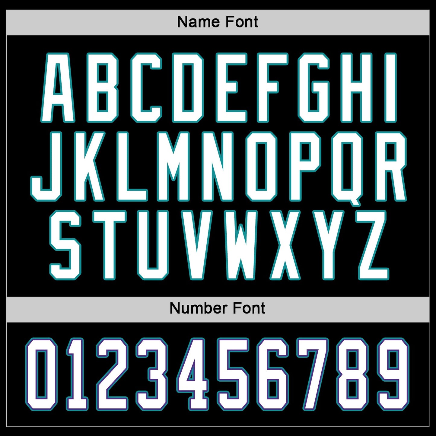 Custom Black White-Teal Hockey Jersey - Sky-Custom