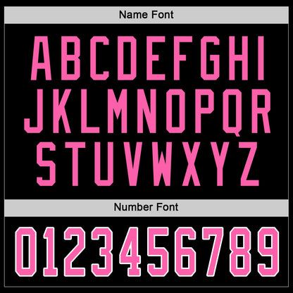 Custom Black Pink-White Hockey Jersey - Sky-Custom