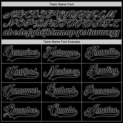 Custom Black Black-Gray Authentic Baseball Jersey - Sky-Custom
