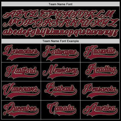 Custom Black Crimson-City Cream Authentic Baseball Jersey - Sky-Custom