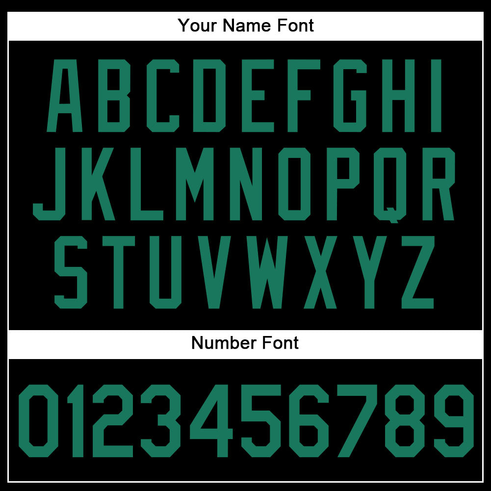 Custom Black Kelly Green Authentic Baseball Jersey - Sky-Custom