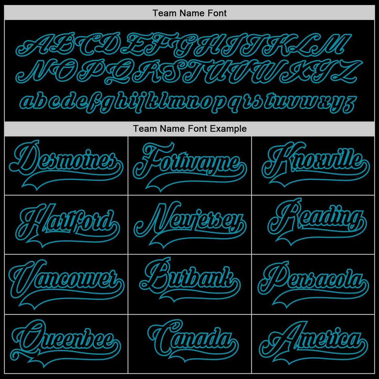 Custom Black Black-Teal Hockey Jersey - Sky-Custom