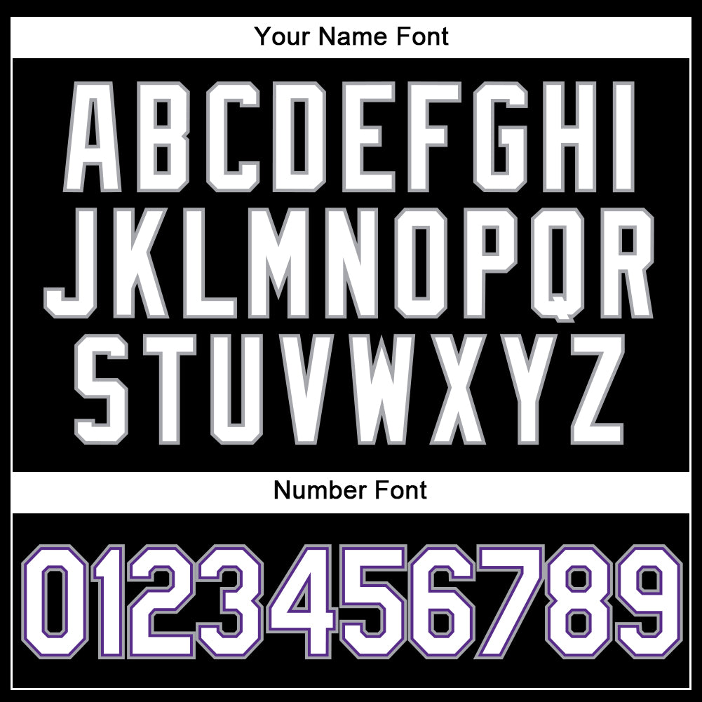 Custom Black White-Purple Authentic Baseball Jersey - Sky-Custom