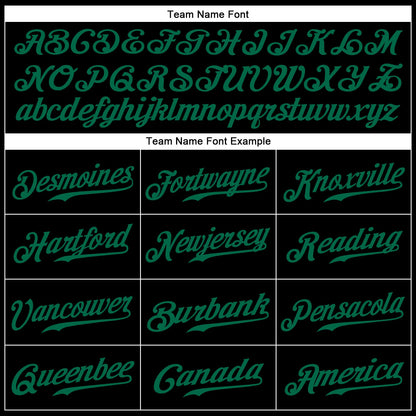 Custom Black Kelly Green-White Authentic Baseball Jersey - Sky-Custom