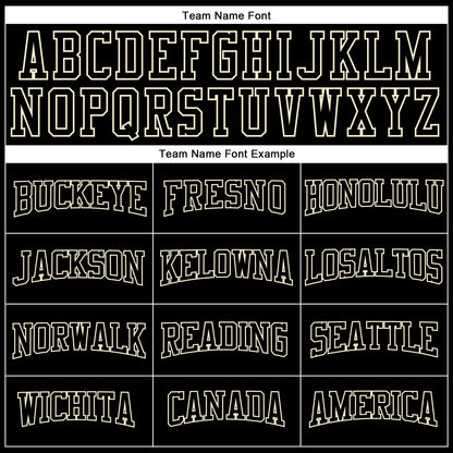 Custom Black Black-Cream Authentic Throwback Basketball Jersey - Sky-Custom