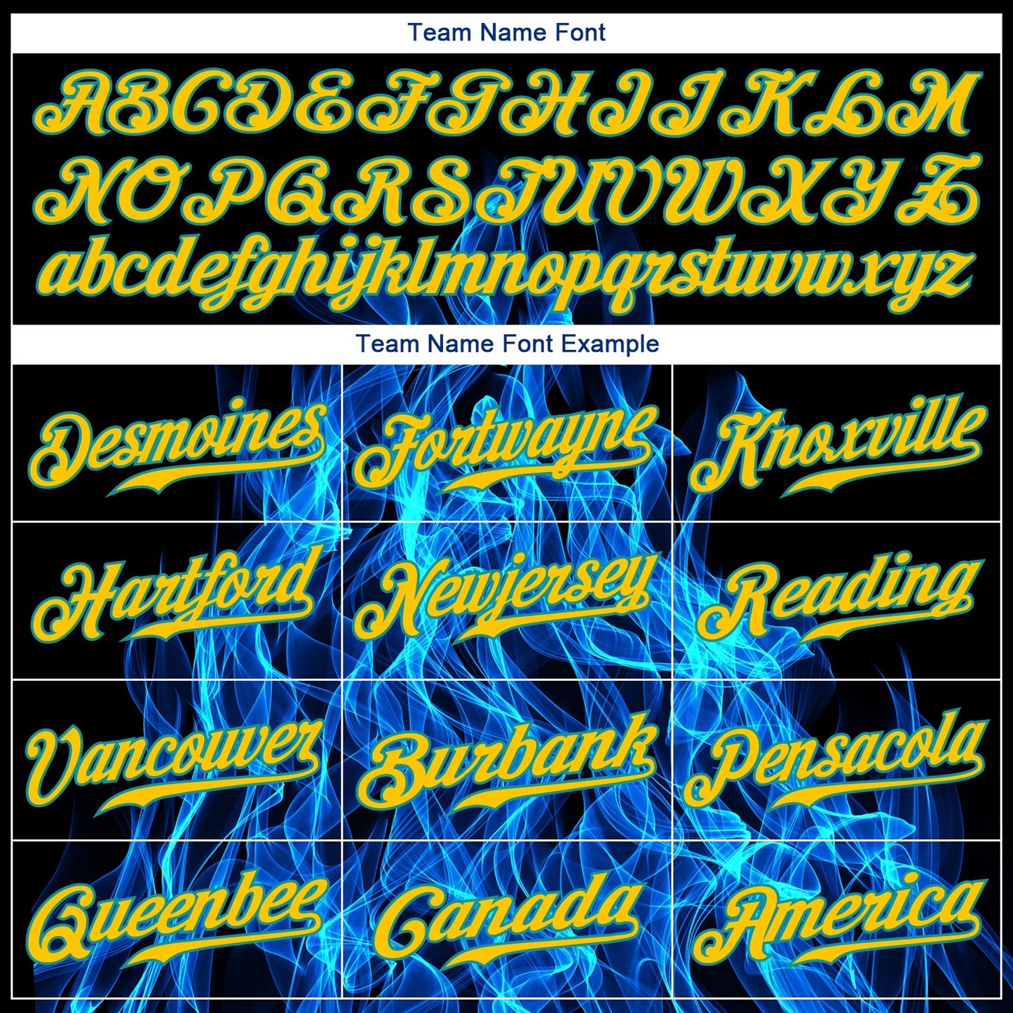Custom Black Gold-Teal 3D Pattern Design Flame Authentic Baseball Jersey - Sky-Custom