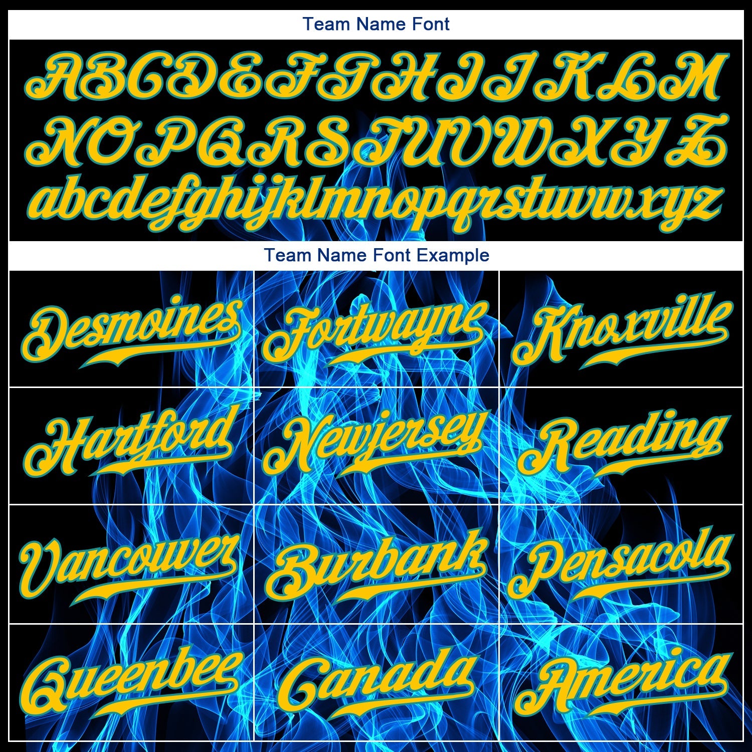 Custom Black Gold-Teal 3D Pattern Design Flame Authentic Baseball Jersey - Sky-Custom