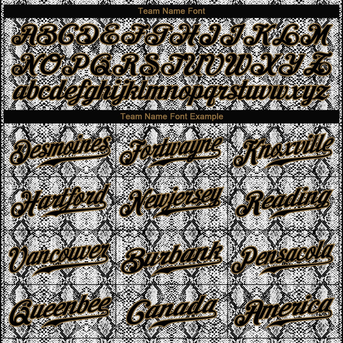 Custom Black Snakeskin Black-Old Gold 3D Pattern Design Authentic Baseball Jersey - Sky-Custom