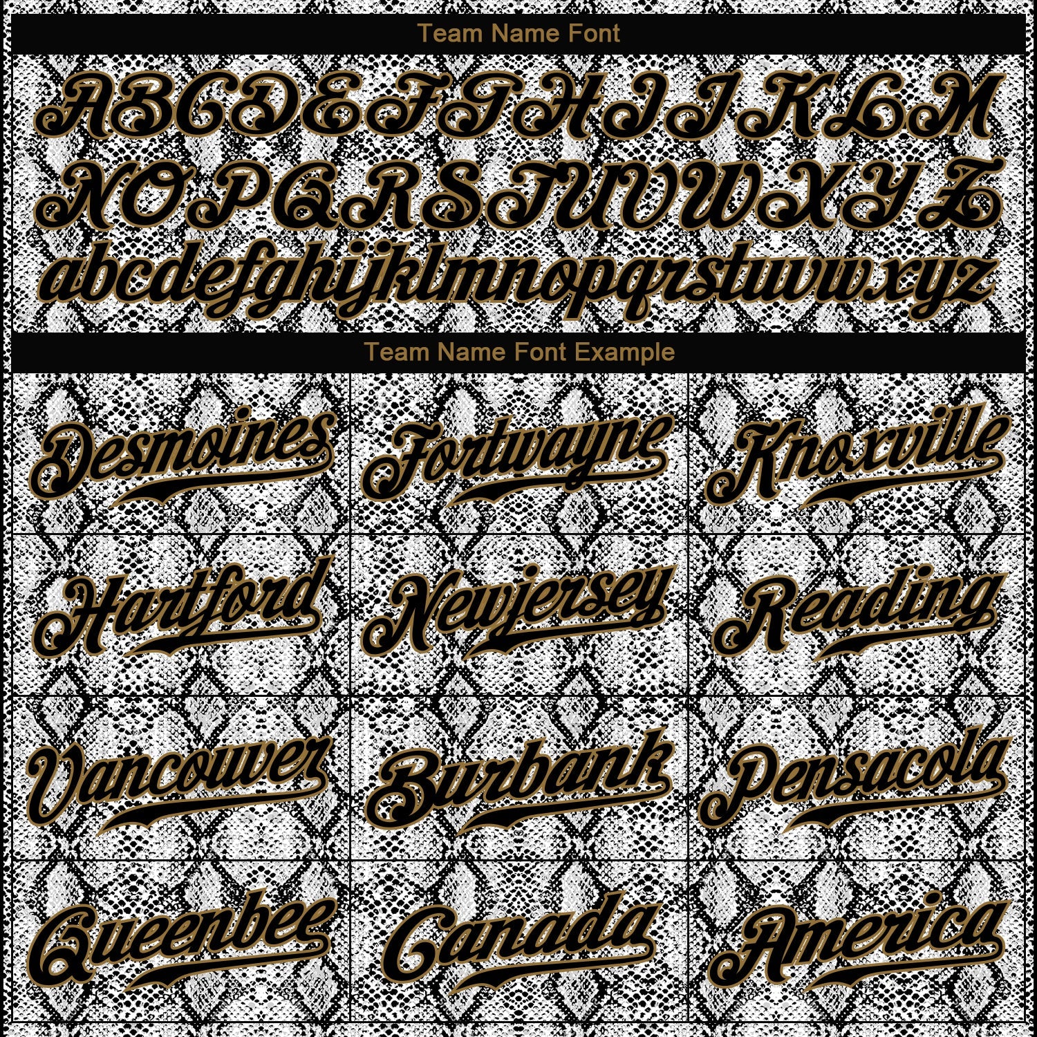 Custom Black Snakeskin Black-Old Gold 3D Pattern Design Authentic Baseball Jersey - Sky-Custom