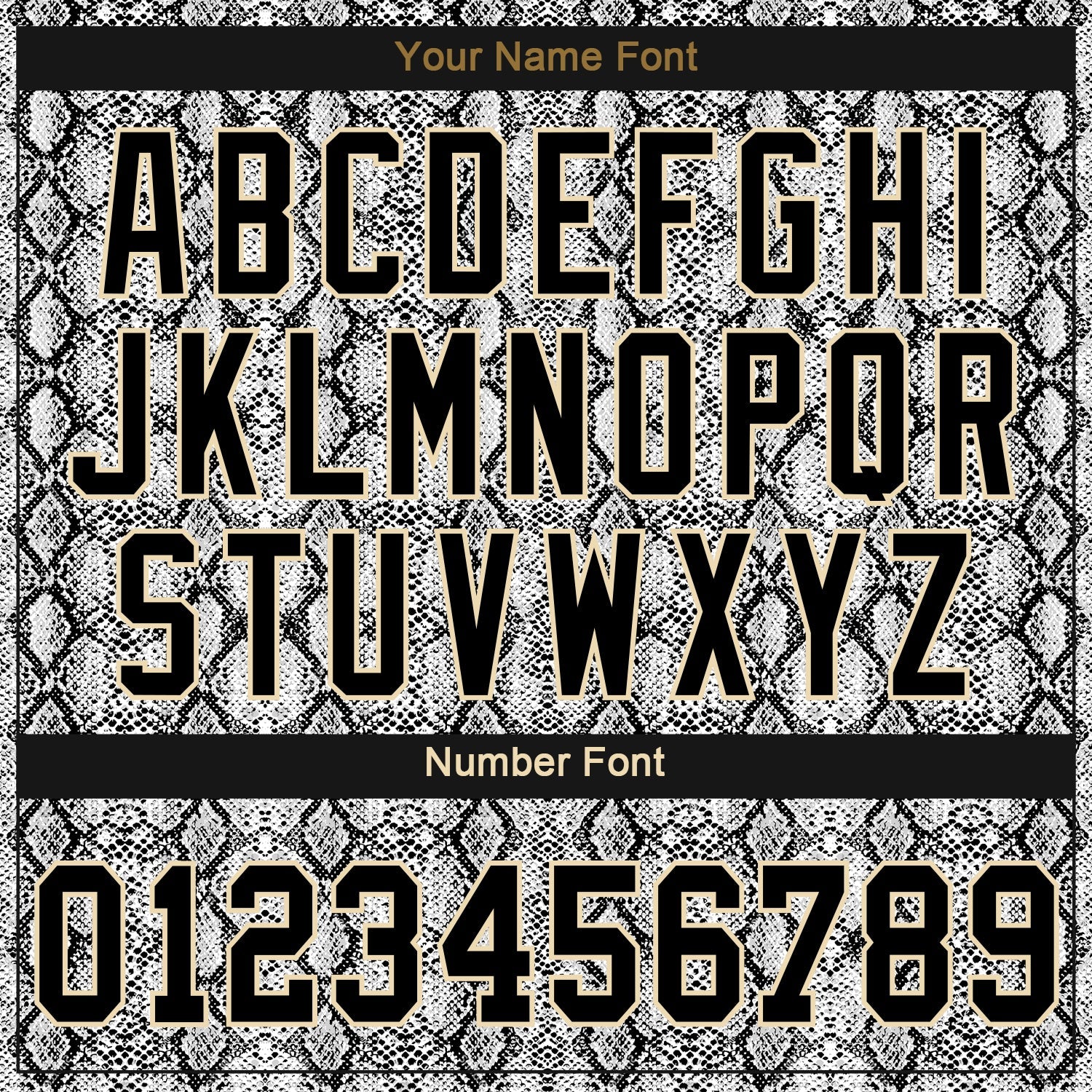 Custom Black Snakeskin Black-Old Gold 3D Pattern Design Authentic Baseball Jersey - Sky-Custom