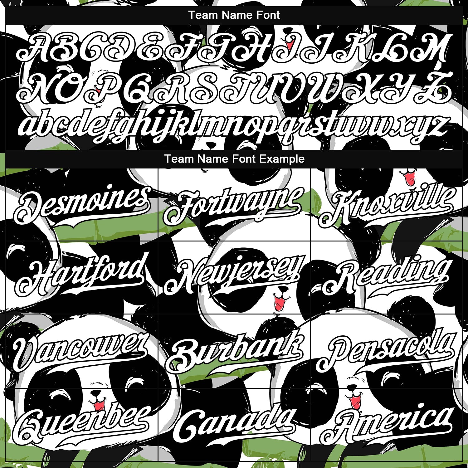 Custom Black White-Black 3D Pattern Design Pandas Authentic Baseball Jersey - Sky-Custom