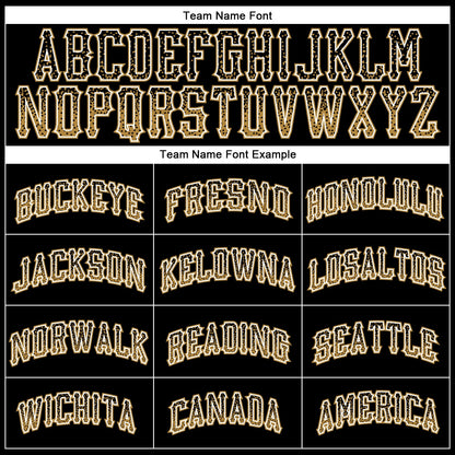 Custom Black Old Gold-White Authentic Drift Fashion Baseball Jersey - Sky-Custom