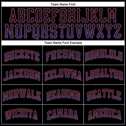 Custom Black Royal-Orange Authentic Drift Fashion Baseball Jersey - Sky-Custom