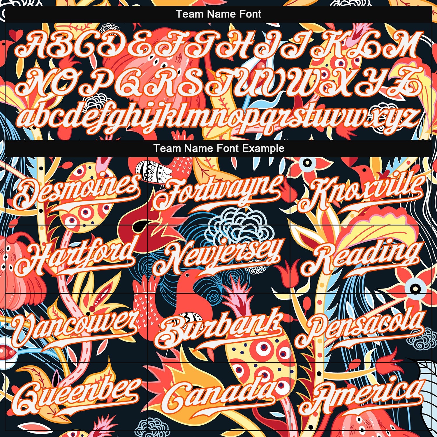 Custom Black White-Orange 3D Pattern Design Flowers Authentic Baseball Jersey - Sky-Custom