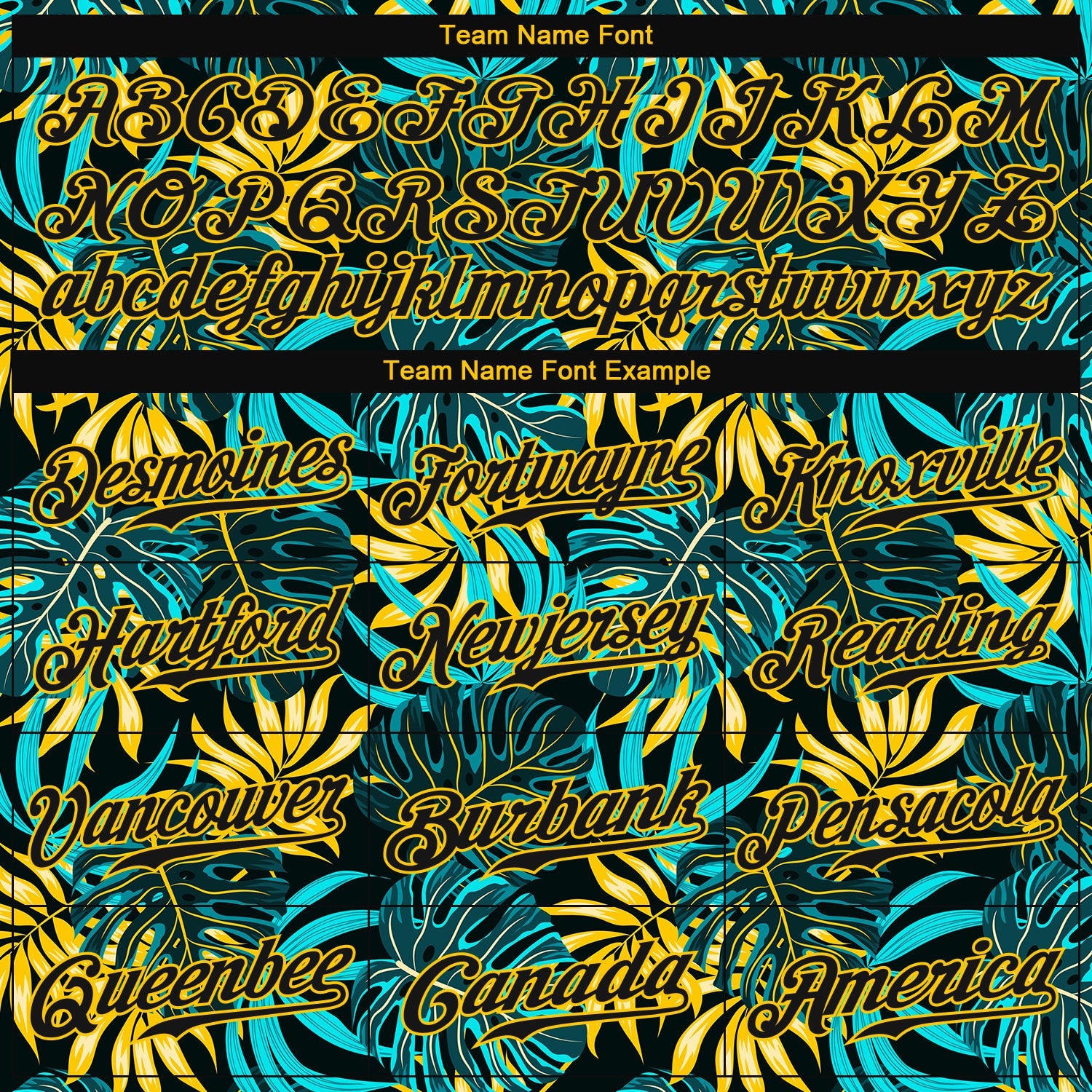 Custom Black Black-Gold 3D Pattern Design Tropical Palm Leaves Authentic Baseball Jersey - Sky-Custom