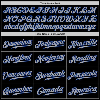 Custom Black Gray-Royal Authentic Baseball Jersey - Sky-Custom