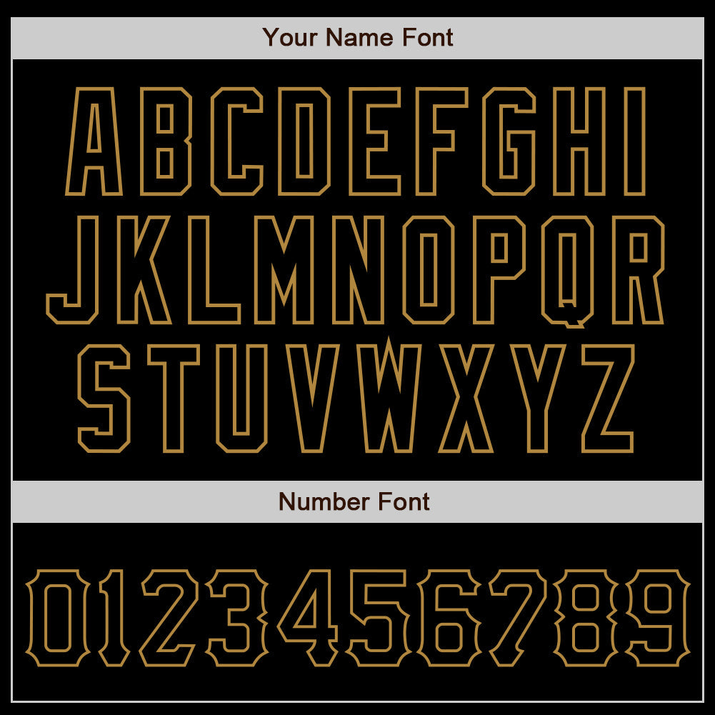 Custom Black Black-Old Gold Authentic Baseball Jersey - Sky-Custom