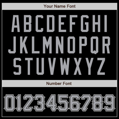 Custom Black Gray-White Authentic Baseball Jersey - Sky-Custom
