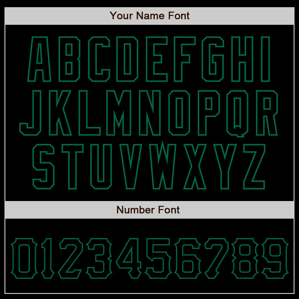 Custom Black Black-Kelly Green Authentic Baseball Jersey - Sky-Custom