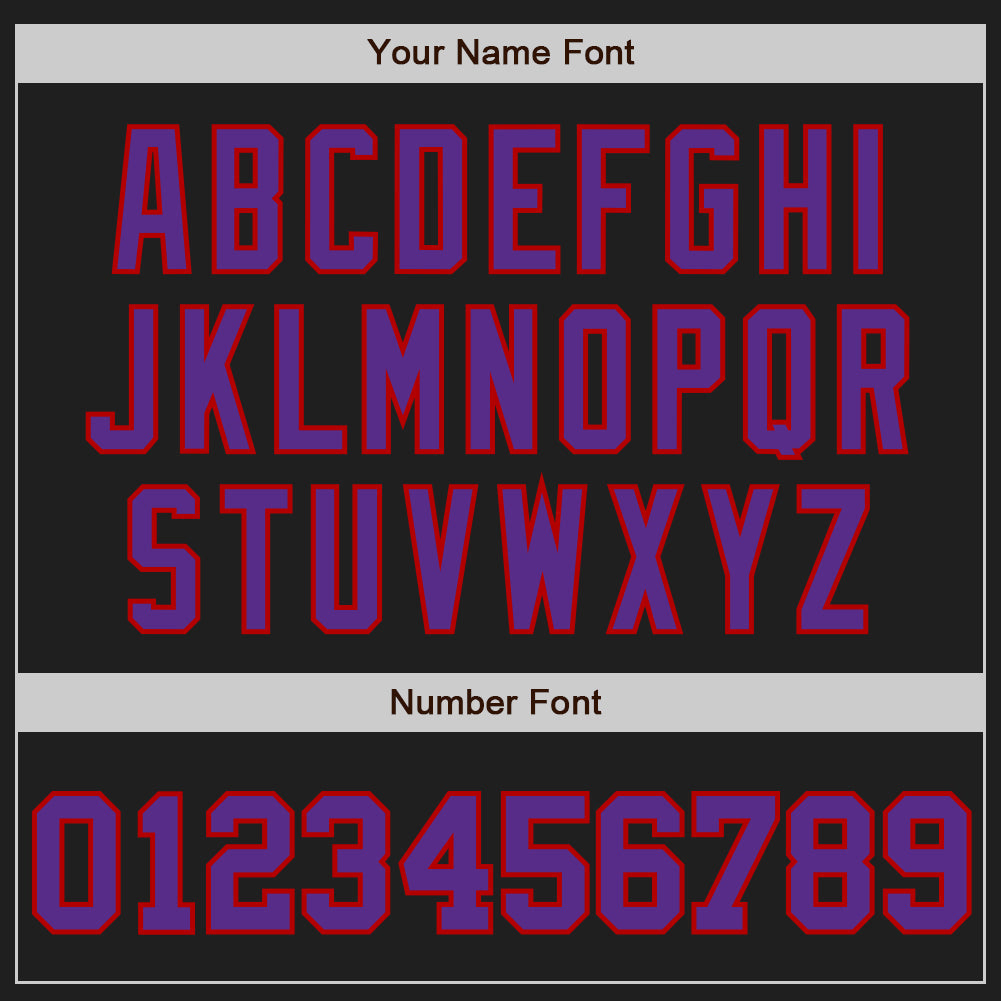 Custom Black Gray Pinstripe Purple-Red Authentic Baseball Jersey - Sky-Custom