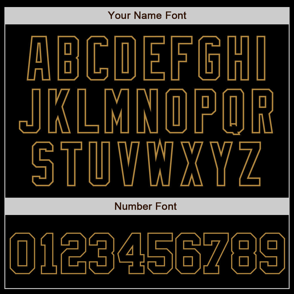 Custom Black Black-Old Gold Authentic Baseball Jersey - Sky-Custom