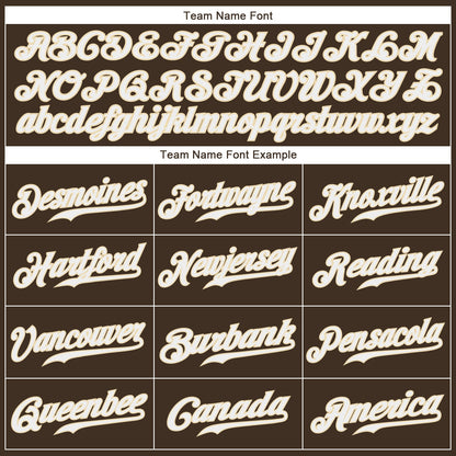 Custom Brown Red-White Authentic Baseball Jersey - Sky-Custom
