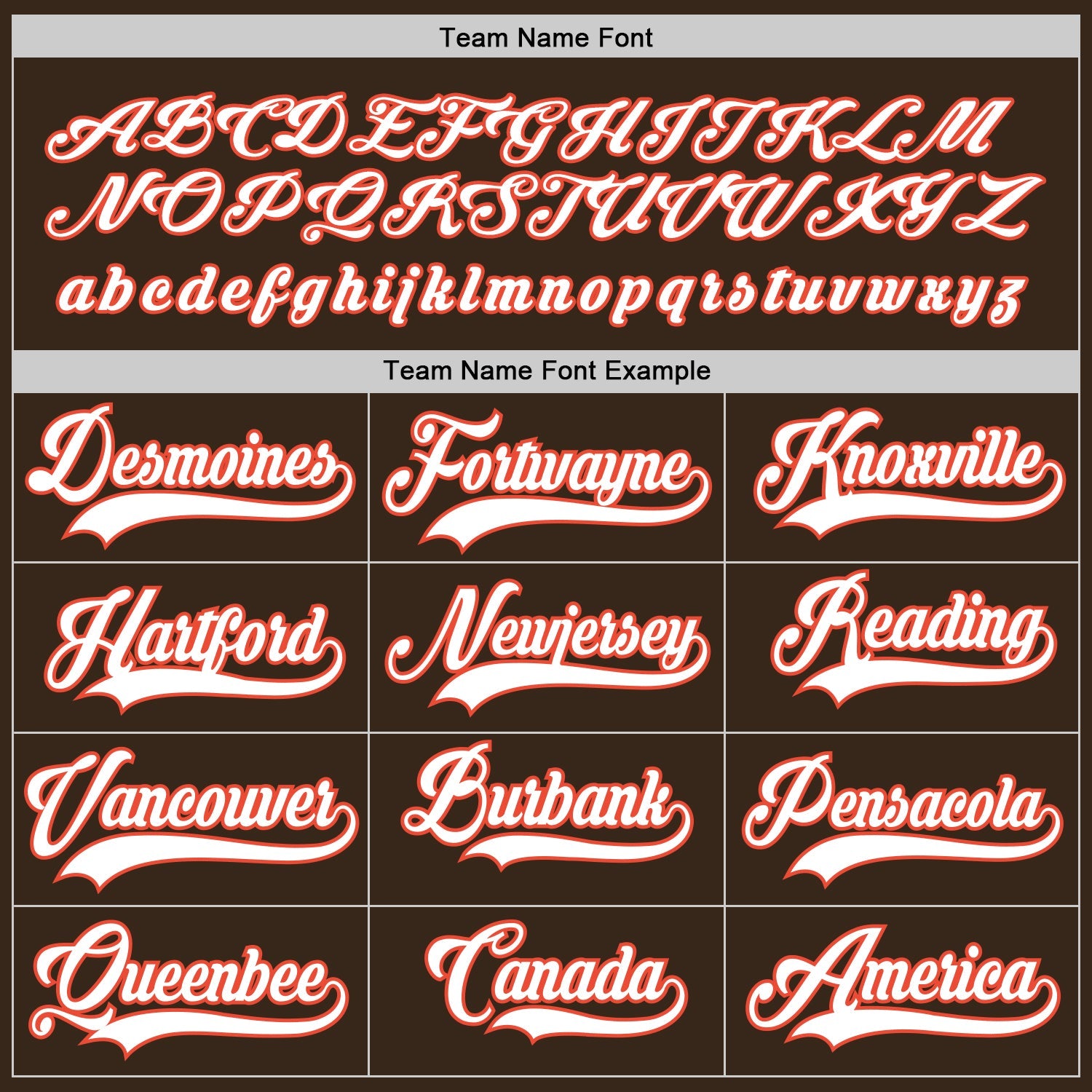 Custom Brown White-Orange Hockey Jersey - Sky-Custom