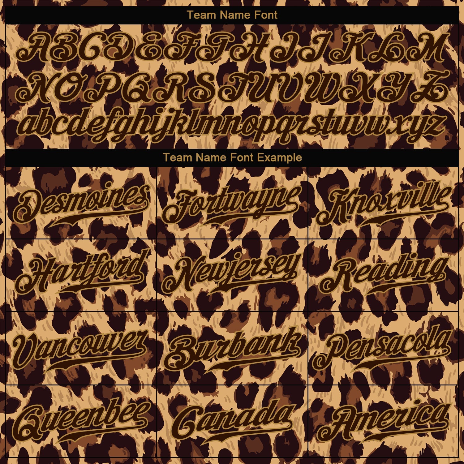 Custom Brown Brown-Old Gold 3D Pattern Design Leopard Authentic Baseball Jersey - Sky-Custom