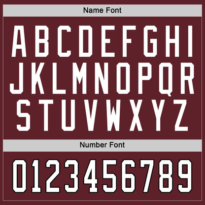 Custom Burgundy White-Black Hockey Jersey - Sky-Custom