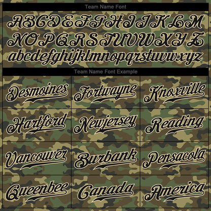 Custom Camo Black-City Cream Authentic Salute To Service Baseball Jersey - Sky-Custom