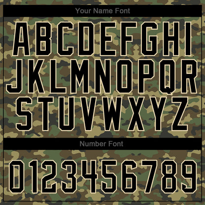 Custom Camo Black-City Cream Authentic Salute To Service Baseball Jersey - Sky-Custom