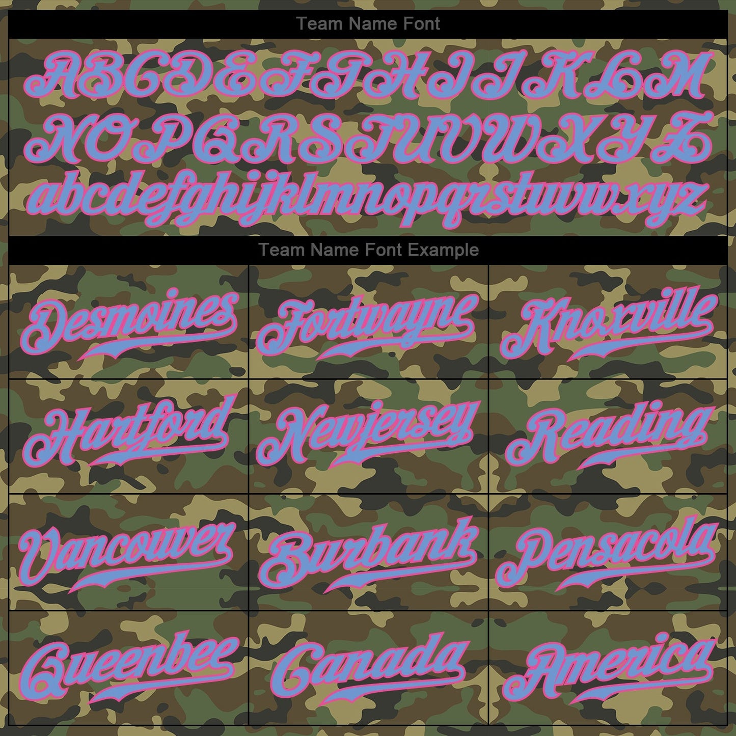 Custom Camo Light Blue-Pink Authentic Salute To Service Baseball Jersey - Sky-Custom