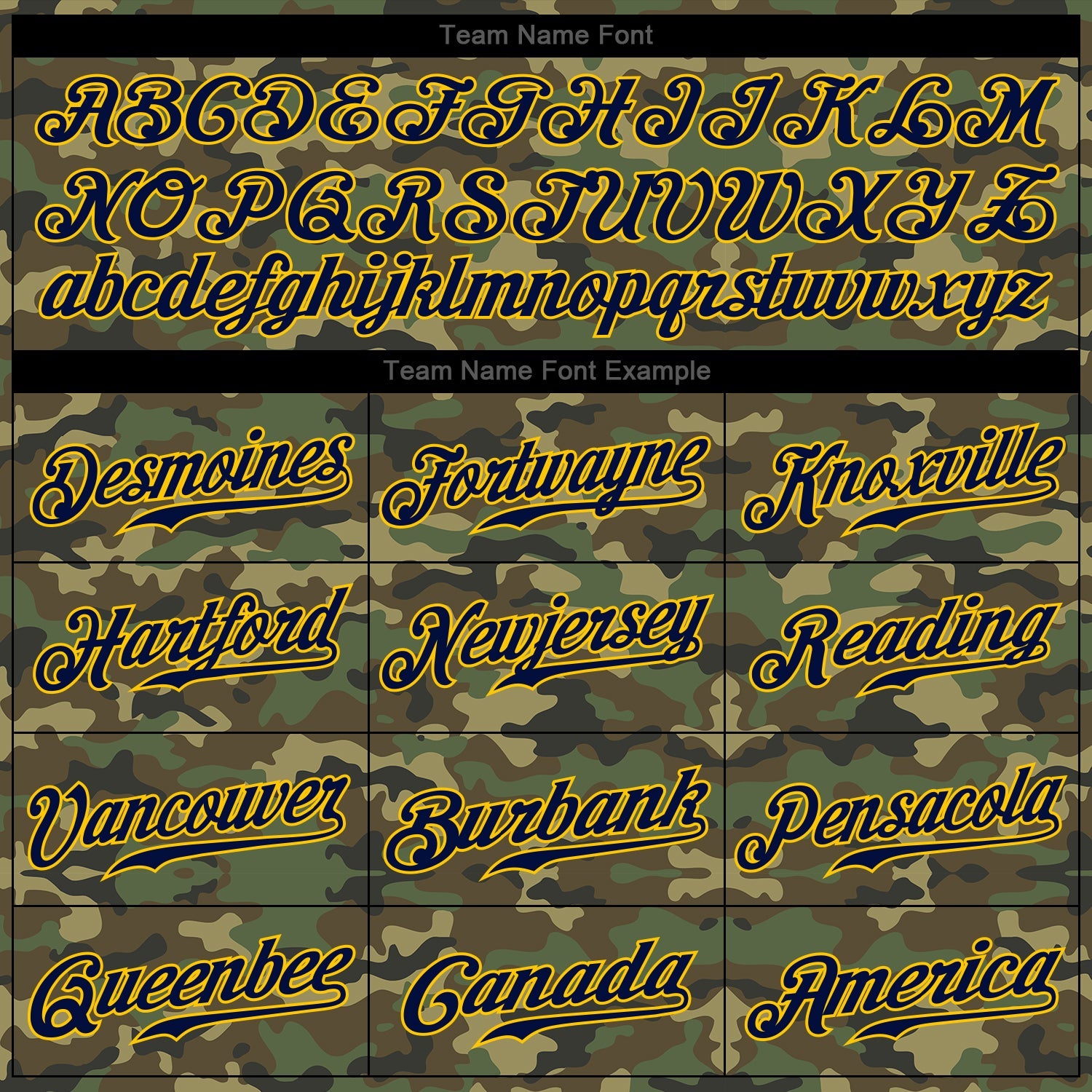 Custom Camo Navy-Gold Authentic Baseball Jersey - Sky-Custom
