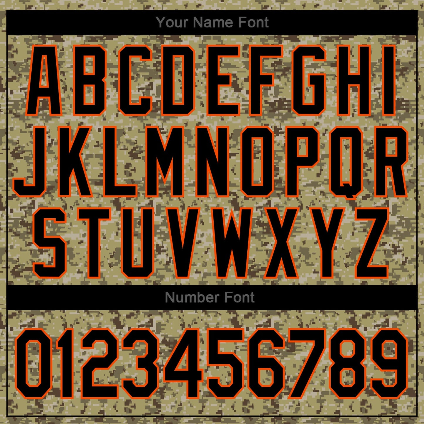 Custom Camo Black-Orange Authentic Salute To Service Baseball Jersey - Sky-Custom