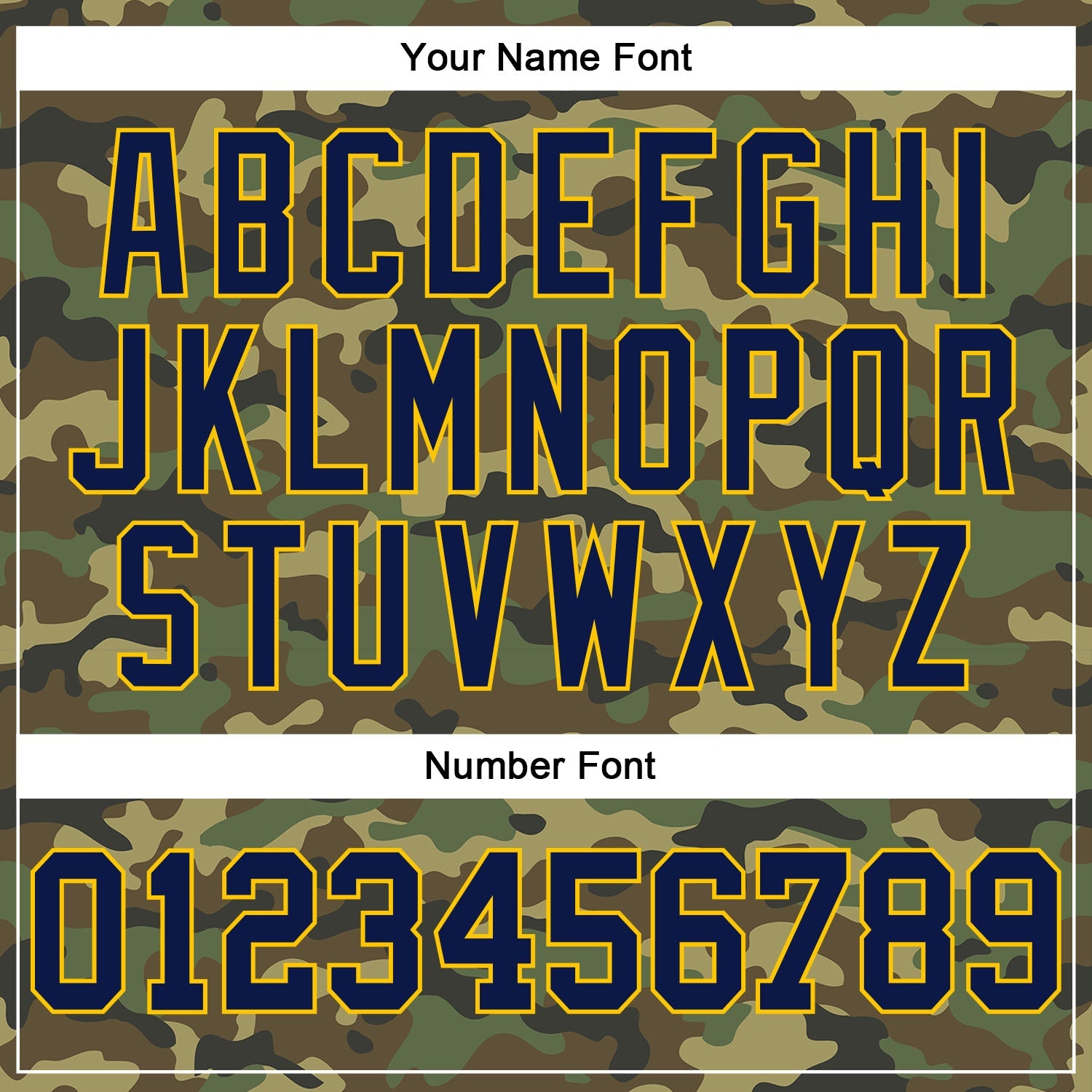 Custom Camo Navy-Gold Authentic Salute To Service Baseball Jersey - Sky-Custom