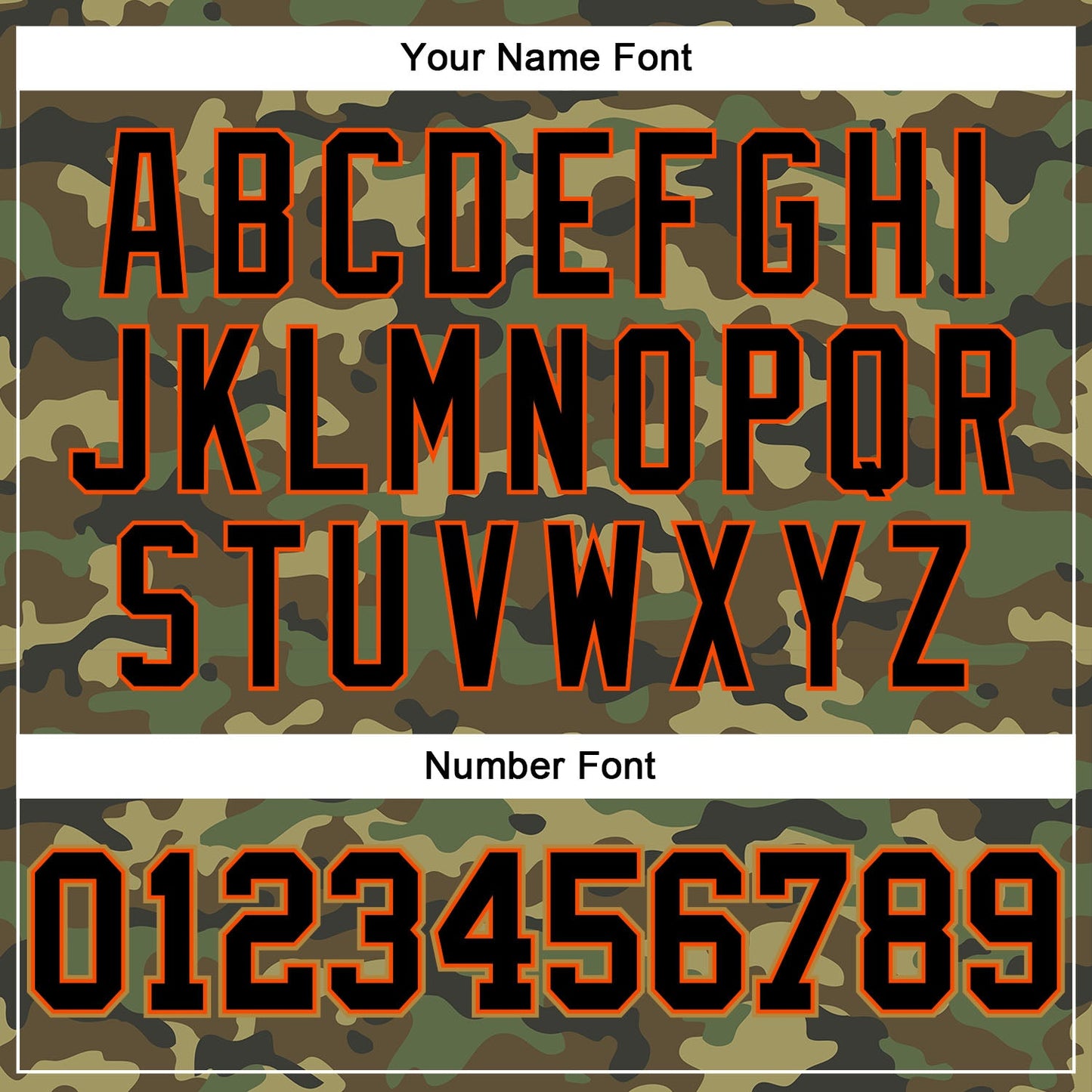 Custom Camo Black-Orange Authentic Salute To Service Baseball Jersey - Sky-Custom