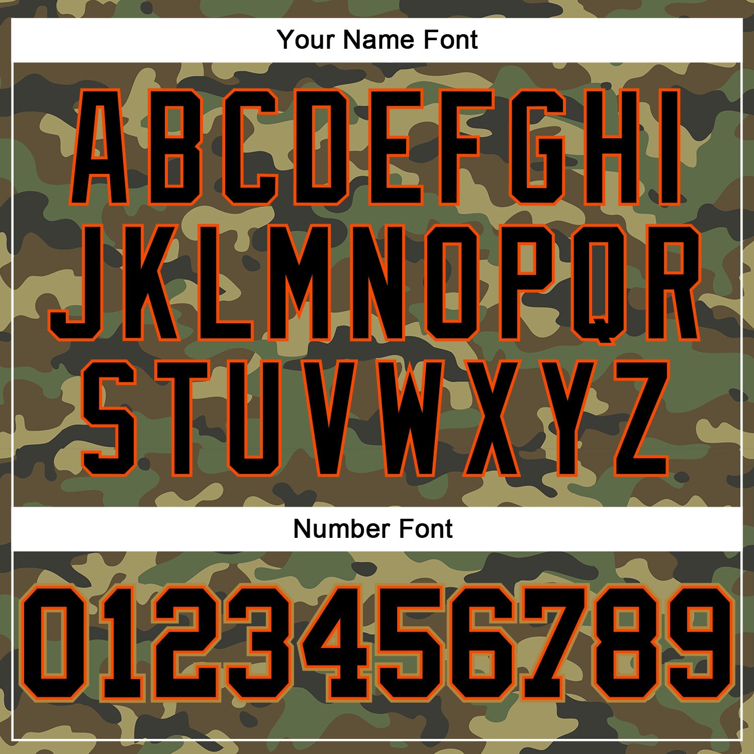 Custom Camo Black-Orange Authentic Salute To Service Baseball Jersey - Sky-Custom