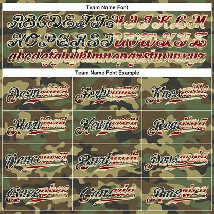 Custom Camo Vintage USA Flag-Cream Authentic Salute To Service Baseball Jersey - Sky-Custom