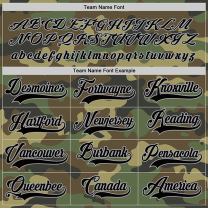 Custom Camo Black-Gray Salute To Service Hockey Jersey - Sky-Custom